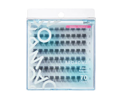 Broadway Natural DIY Cluster Lashes – Customizable Lash Extensions (70–140 pcs) – DIY01 - ANNS BEAUTY SUPPLY